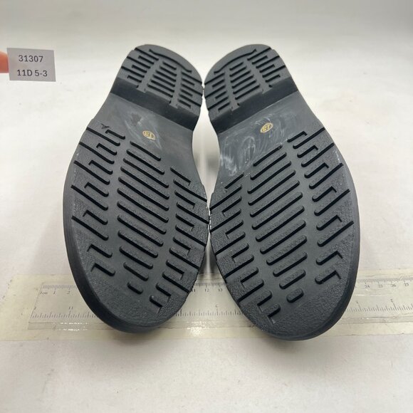 YDN Black Retro Rounded Toe Low Heel Mary Janes Pump Comfort Slip On Dress Shoes - Picture 7 of 8